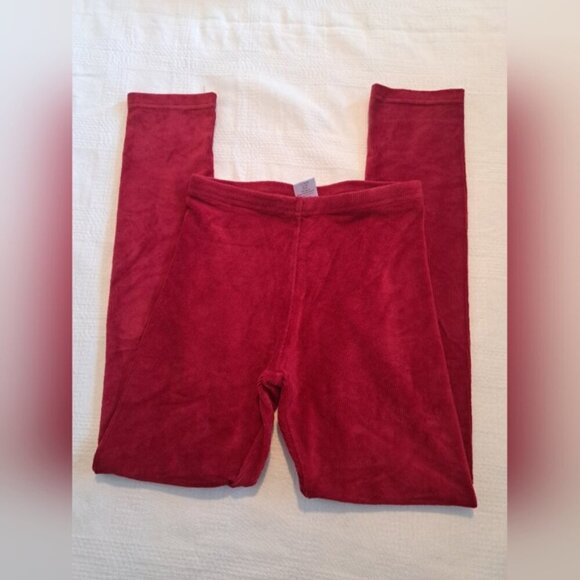 Gymboree girls size 9 dark red ribbed leggings elastic waist VGUC - Picture 3 of 4